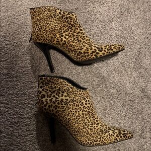 Carlos by Carlos Santana Animal Print Ankle Booties